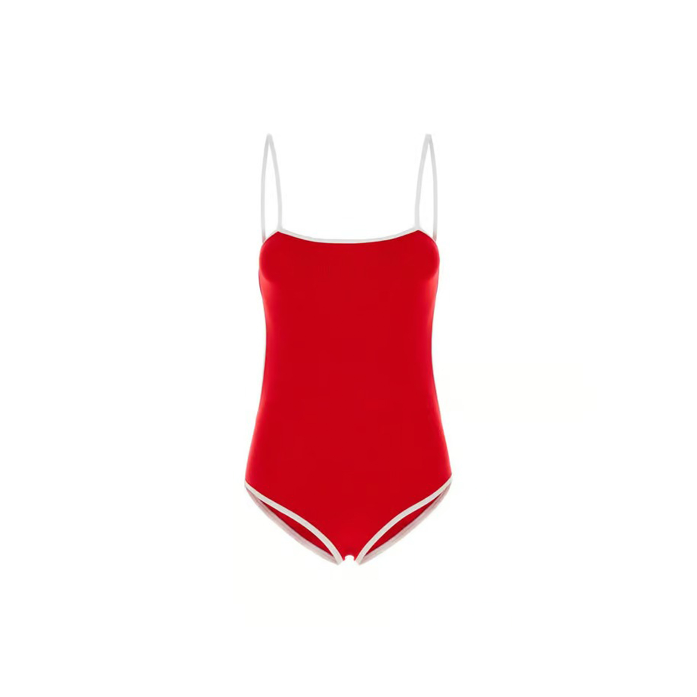 CHANEL RED BACKLESS SWIMSUIT